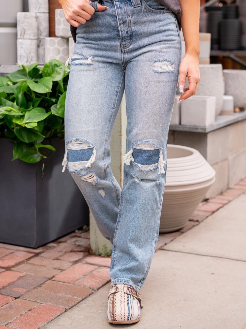 Kancan VINTAGE VIBE HIGH RISE 90S STRAIGHT JEANS